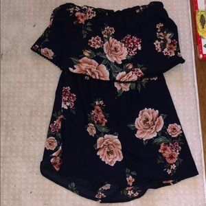 Flowered romper!